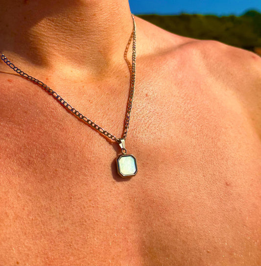 Men's Silver Plated Chain With Pendant